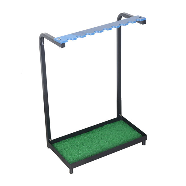 JOYDING Golf Club Stand Storage Metal Golf Putter Rack For 9 Clubs